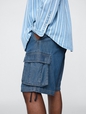 11" Baggy Denim Cargo Shorts