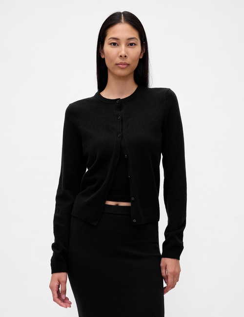 CASHSOFT CROPPED 90S CARDI