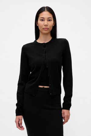 CASHSOFT CROPPED 90S CARDI