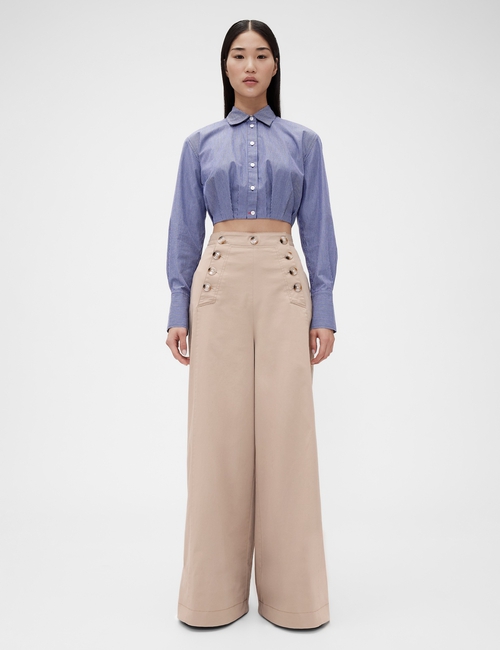 GapStudio High Rise Twill Sailor Pants