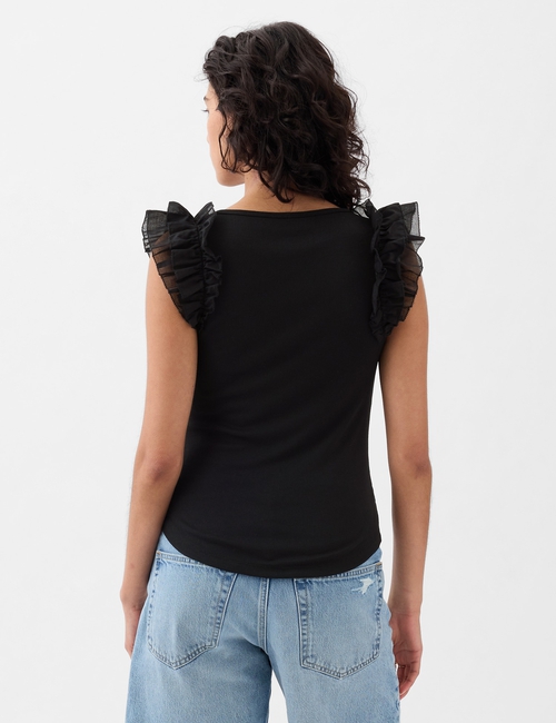 Mini Rib Flutter T-Shirt