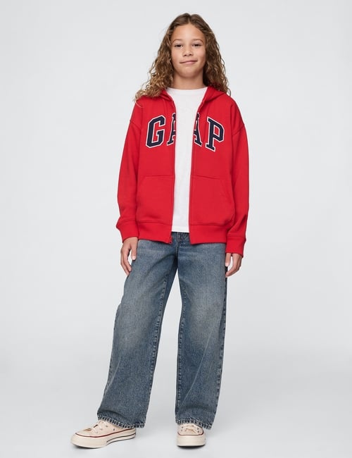 Kids Relaxed Gap Logo Zip Hoodie