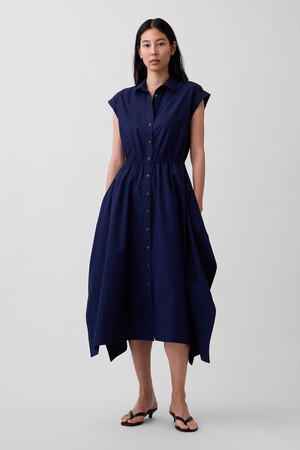 Poplin Handkerchief Shirtdress