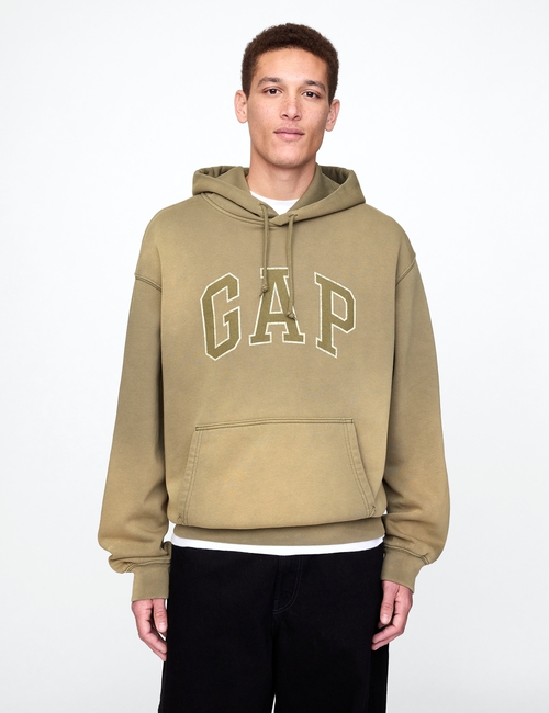 VintageSoft Oversized Logo Hoodie