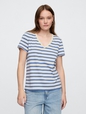 Favorite Stripe V-Neck T-Shirt