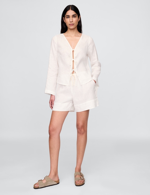 100% Linen Easy Shorts