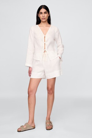 100% Linen Easy Shorts