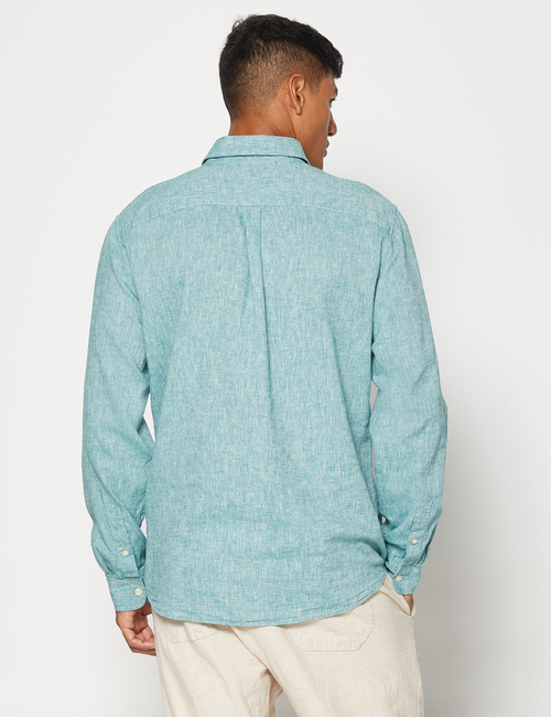 Linen-Blend Shirt in Standard Fit