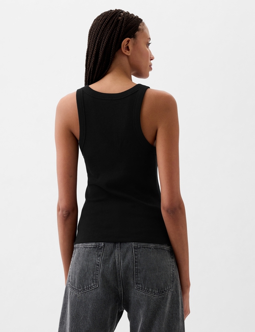 Modern Rib Halter Tank Top