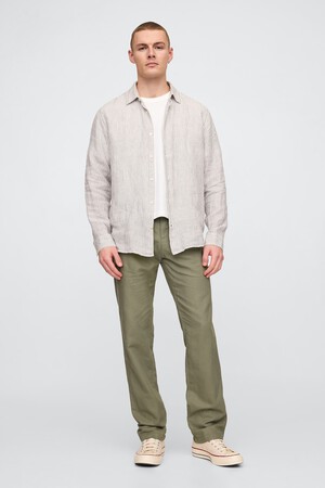 Linen-Cotton Khakis