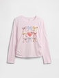 Kids Ruched Graphic T-Shirt