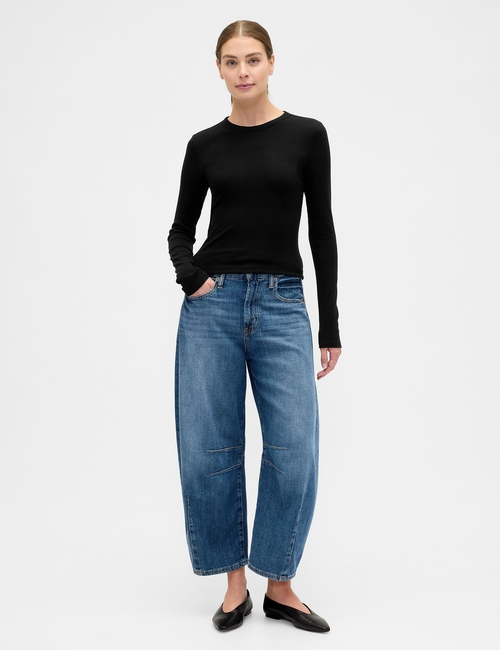 Essential Ribbed Crewneck T-Shirt