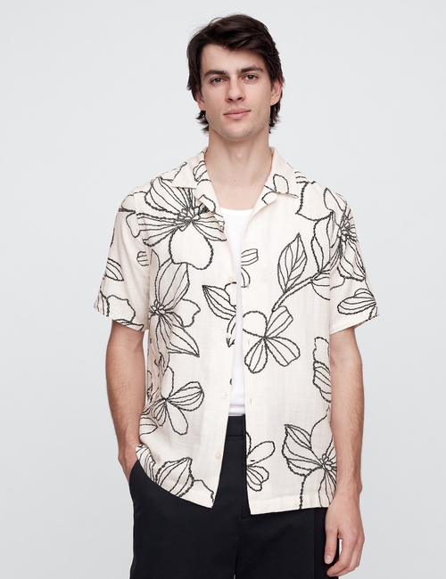 V-SS TEXTURE RESORT COLLAR