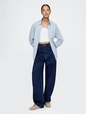 Denim Stripe Big Shirt