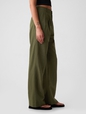 365 High Rise Linen-Cotton Trousers