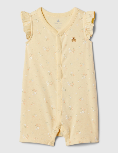 Baby Flutter Sleeve Brannan Bear Romper