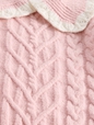 CASHSOFT COLLAR CABLE SWEATER