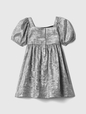 babyGap Shine Puff Sleeve Bow Dress
