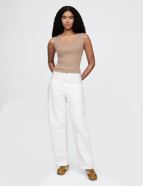 Rib Scoop Tank Top