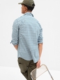 Stretch Poplin Shirt in Slim Fit