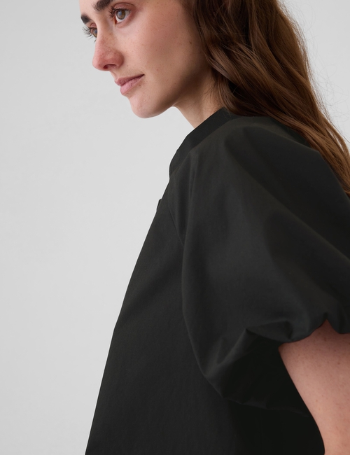 Organic Cotton Bubble Sleeve Shirt