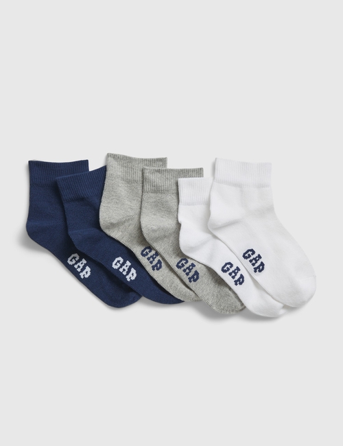 Kids Quarter Crew Socks (3-Pack)