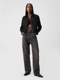 Eyelet Cropped Shirt