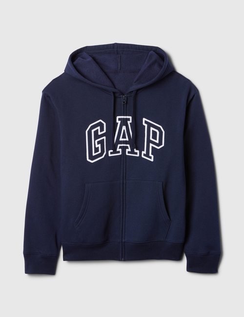 Relaxed Gap Logo Zip Hoodie
