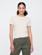Modern Cropped Logo T-Shirt