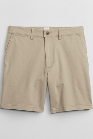 7" Essential Khaki Shorts with Washwell