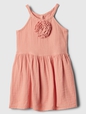 babyGap Gauze Sleeveless Rosette Dress