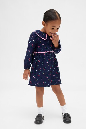 LS RIC RAC COLLAR DRESS