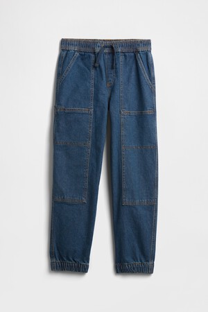 Kids Relaxed Pull-On Denim Joggers
