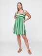 Poplin Tie-Back Mini Dress