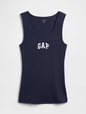 Ribbed Gap Logo Tank Top