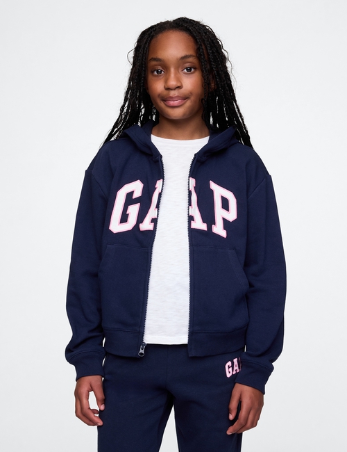 Kids Relaxed Gap Logo Zip Hoodie