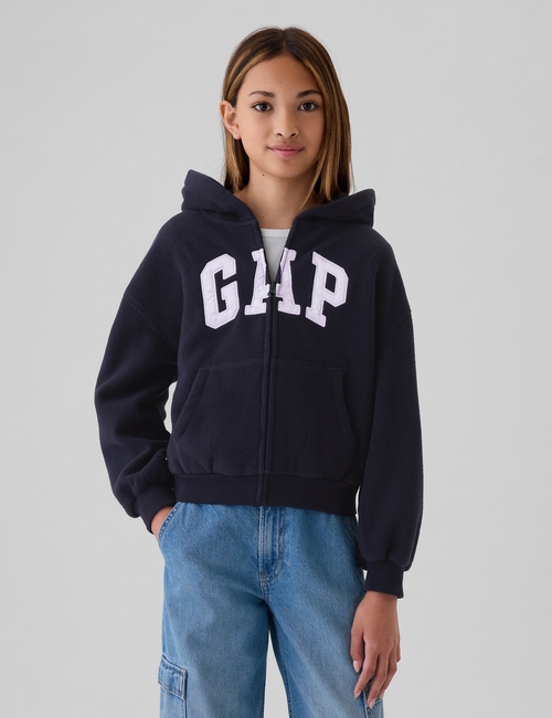 Kids Arch Logo Zip Hoodie