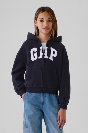 Kids Arch Logo Zip Hoodie