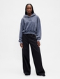 VintageSoft Crop Logo Hoodie