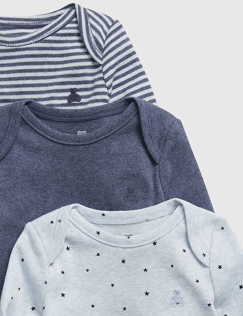 Baby 100% Organic Cotton First Favorites Bodysuit (3-Pack)