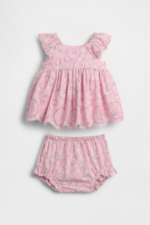 Baby Eyelet Outfit Set