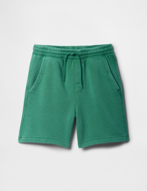 Kids Washed-Fleece Pull-On Shorts