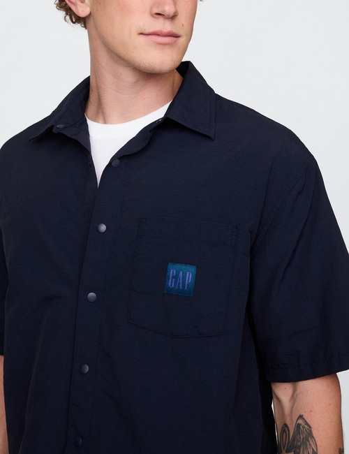100% Recycled Relaxed Nylon Shirt