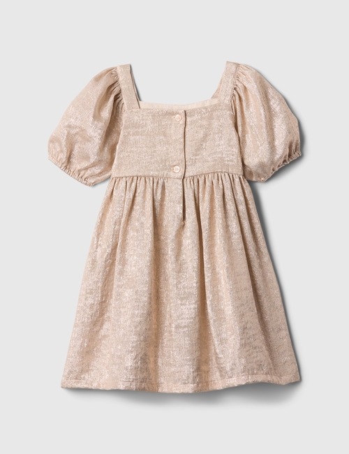 babyGap Shine Puff Sleeve Bow Dress
