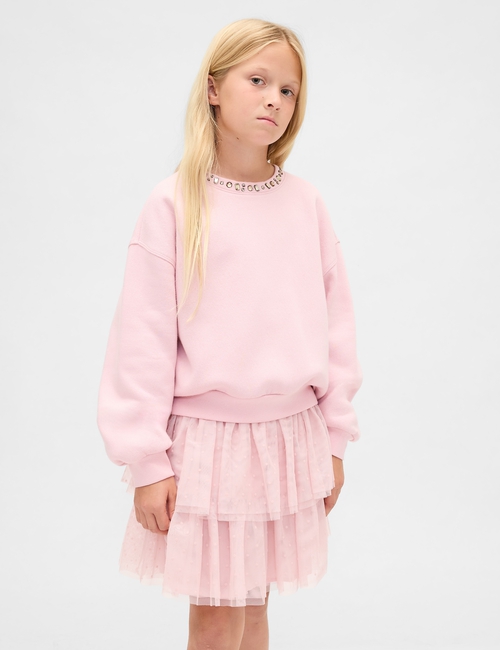 Kids Embellished Dolman Sweatshirt