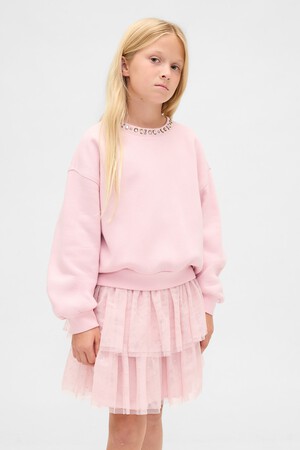 Kids Embellished Dolman Sweatshirt