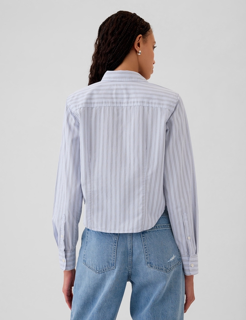 Organic Cotton Cropped Shirt