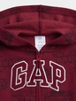 babyGap Relaxed Logo Print Zip Hoodie