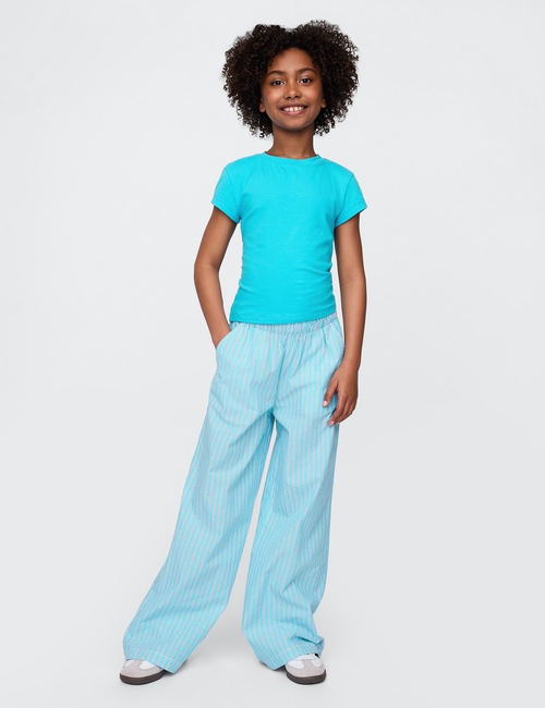 Kids Poplin Baggy Pants