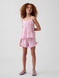Kids Cotton Gauze Tiered Tank Top